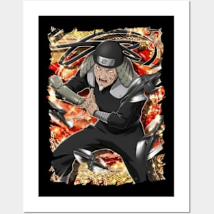 HIRUZEN SARUTOBI ANIME MERCHANDISE Posters and Art